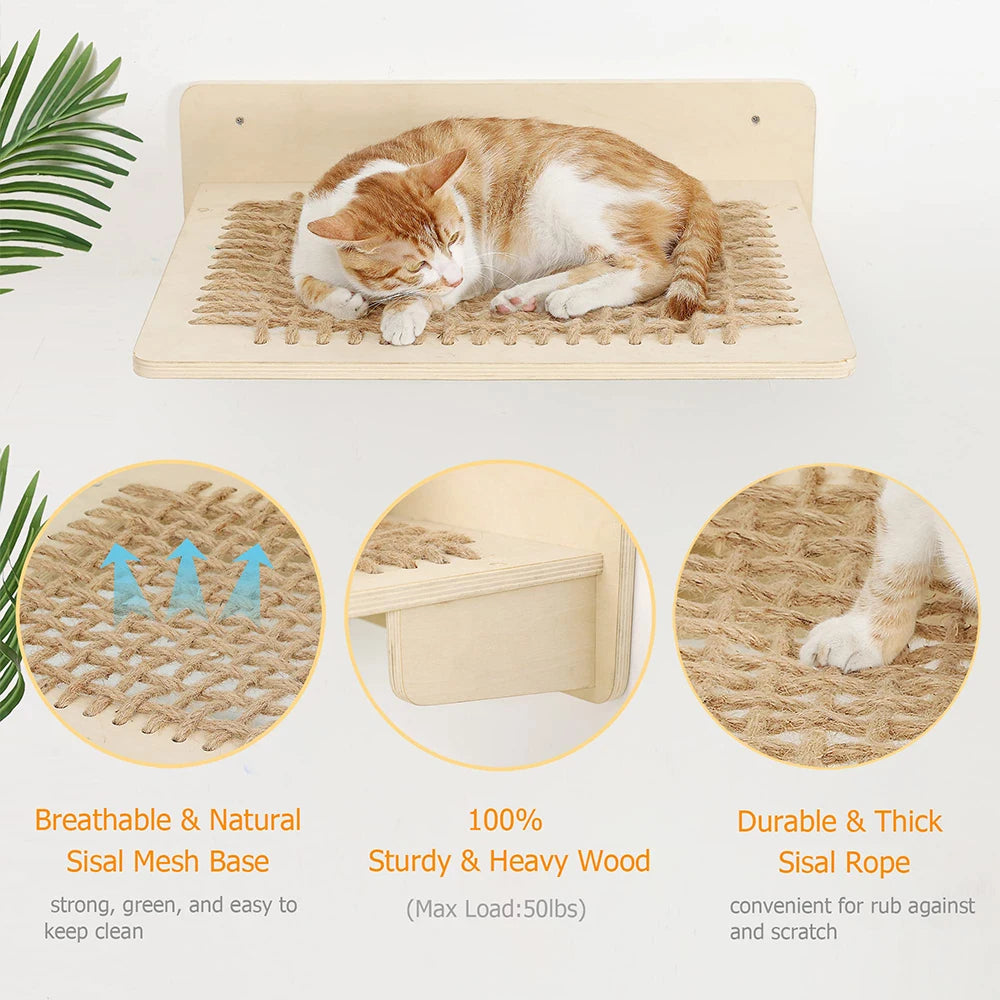 Wall Mounted Sisal Cat Bed